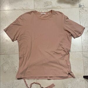 Vintage Helmut Lang Bondage Pink T-Shirt Spring/Summer ‘01 Sz XL